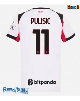 AC Milan Christian Pulisic #11 Tricou Fotbal Replică 2025-26 Femei Deplasare